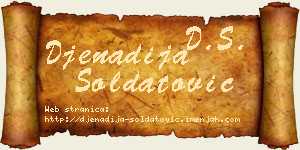 Đenadija Soldatović vizit kartica
